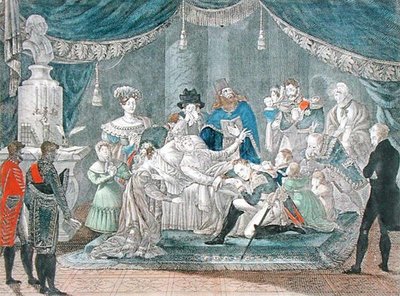 وفاة الإمبراطورة ماريا فيودوروفنا (1759-1828) ، 25 أكتوبر 1828 ، 1929 بواسطة Pyotr Fyodorov